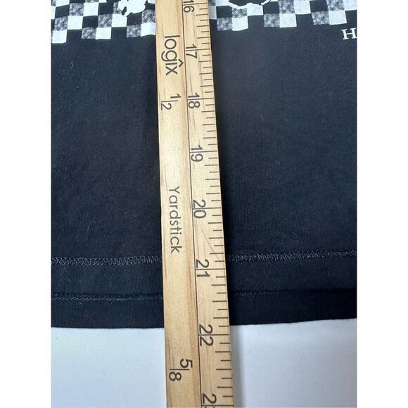 Hauber Women’s Black T-shirt Dolmatin Dog Print Trim metallic Rhinestones Sz 12 - Picture 10 of 13